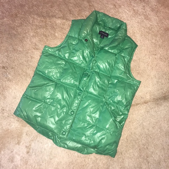 Lands' End Jackets & Blazers - Land’s End Kelly Green down Puffer vest small